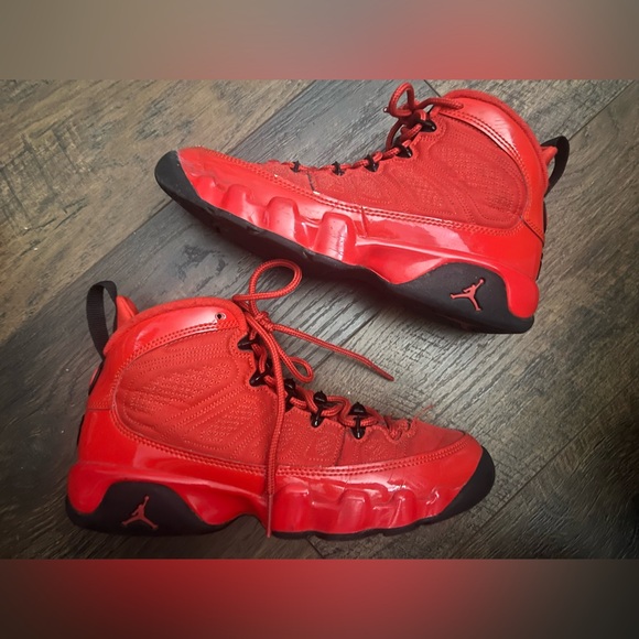 Nike Jordan Youth Air 9 Retro Chile Red Size 4 - Picture 1 of 6